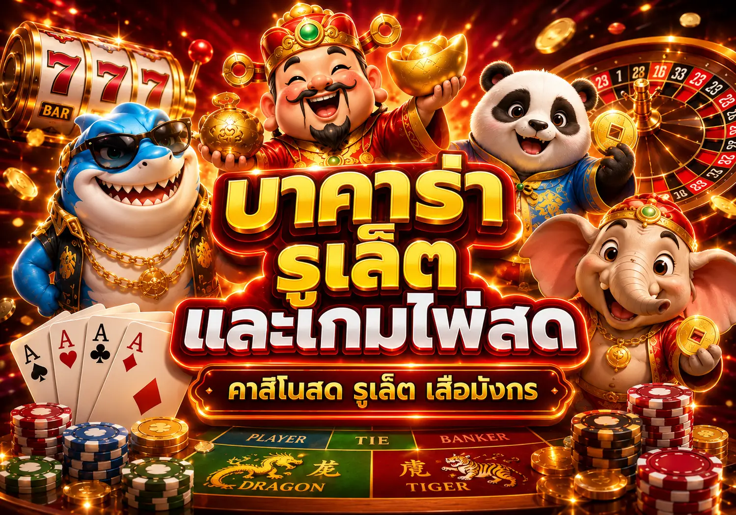 TGA44 แพลตฟอร์มออนไลน์รวมสล็อต บาคาร่า รูเล็ต และกีฬา